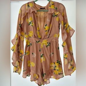 MAJORELLE Lemon Romper